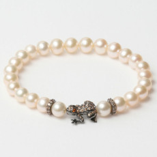 pulsera_mujer_lancaster_jla-br-frog-4-wh_marrón_blanco_plata_de_ley_16_mm_8059519896774_oferta