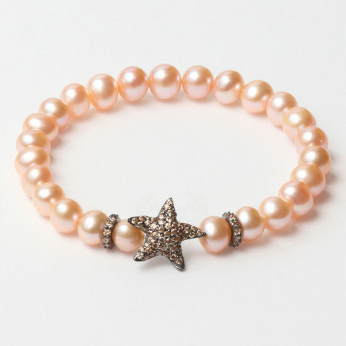 pulsera_mujer_lancaster_jla-br-star-4-pe_marrón_naranja_plata_de_ley_16_mm_8059519897054_oferta