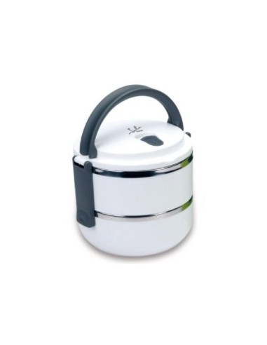 Jata Hogar 904BL - Porta alimentos con 2 contenedores, capacidad total 1.4 l: Kiwiku.com: Hogar