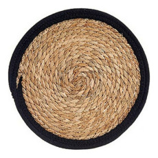 bigbuy_home_salvamantel_marrón_negro_fibra_natural_Ø_30_cm_8430852897145_oferta