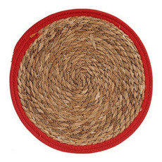 bigbuy_home_salvamantel_marrón_rojo_fibra_natural_Ø_35_cm_8430852897237_oferta