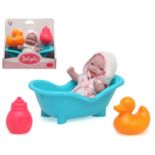 bigbuy_fun_muñeca_bebé_en_el_baño_con_patito_y_biberón_8422259756965_oferta