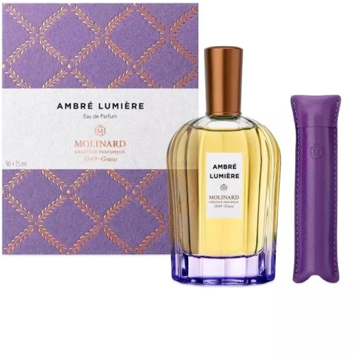 Set de Regalo Molinard Collection Privee - Ambre Lumiere Eau de Parfum Unisex 90ml + Ambre Lumiere 7.5ml Unisex