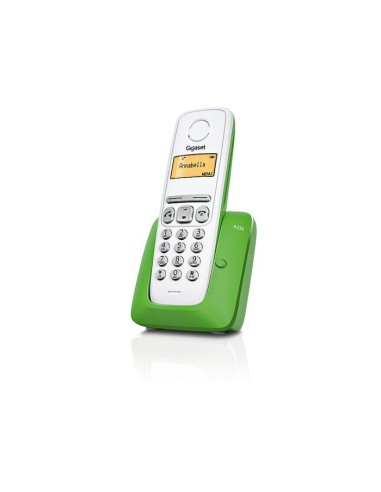 Gigaset A230 - Teléfono inalámbrico, blanco/verde - Electrónica - Kiwiku.com