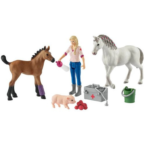 schleich_farm_world_42486_arztbesuch_bei_stute_und_fohlen_4055744029929_oferta