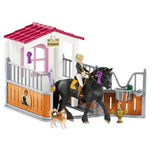 schleich_horse_club_42437_pferdebox_m._tori_&_princess_4055744023088_oferta