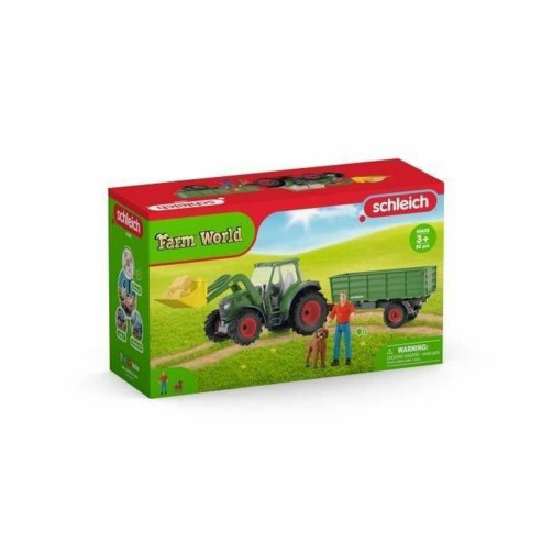 schleich_farm_world_42608_traktor_mit_anhänger_4059433652320_oferta