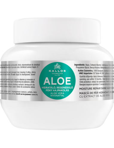 KALLOS Kjmn Aloe Regenerating amp Moisturizing Mascarilla Capilar 275 ml - Hidratación y Nutrición