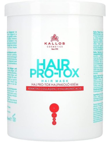 KALLOS Kjmn Pro-tox Mascarilla Capilar Con Queratina, Colágeno y Ácido Hialurónico 1000ml - Kiwiku