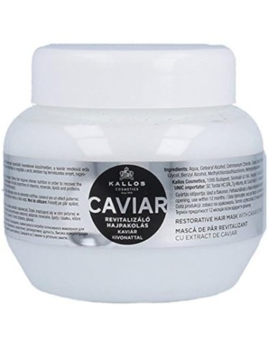 Mascarilla Capilar Reparadora KALLOS Caviar 275 ml - Restaura y Nutre el Cabello