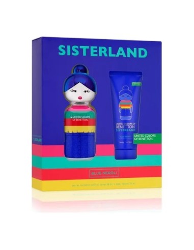 Compra Benetton Sisterland Blue Raspberry Eau de Toilette 80 Ml + Loción Corporal 75 Ml Para Mujer en Kiwiku