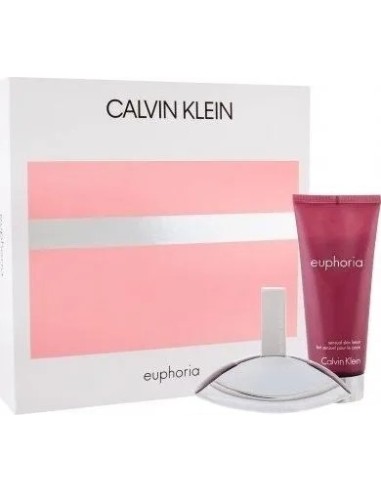 Set CALVIN KLEIN Euphoria Woman Eau de Parfum 50 ml + Body Lotion 100 ml Para Mujer - Kiwiku