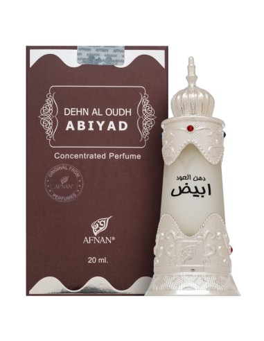 Aceite Perfumado Unisex AFNAN Dehn Al Oudh Abiyad 20 ml - Kiwiku