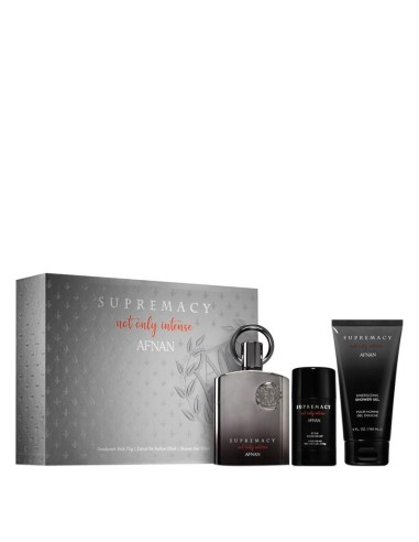 Compra AFNAN Supremacy Not Only Intense Extrait De Parfum 100 ml + Desodorante 75 g + Gel De Ducha 150 ml Para Hombre en Kiwiku