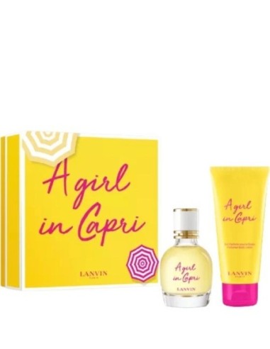 Compra Lanvin A Girl In Capri Eau De Toilette 50ml + Loción Corporal 100ml Para Mujer en Kiwiku