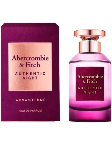 Abercrombie amp Fitch Authentic Night Femme Eau De Parfum 50 Ml Spray Para Mujer - Kiwiku