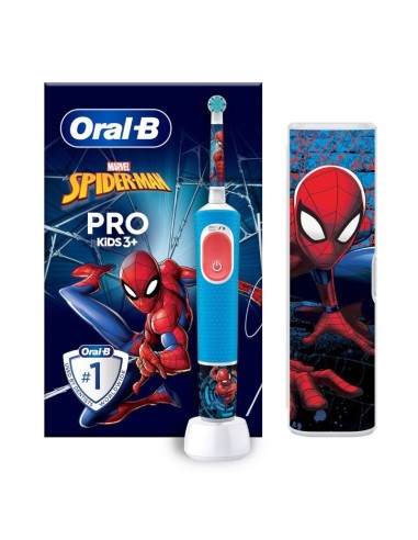 BRAUN Oral-B Vitality Kids Spiderman - Cepillo Eléctrico Recargable Para Niños | Kiwiku