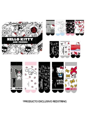 cerda_caja_regalo_12_pares_calcetines_hello_kitty_talla_35/41___8445484460889_oferta