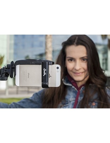 Kiwiku.com: Kit-Selfie PRO Smile (Selfie -stick, mini tripode, adaptador smartphone, disparador bluetooth, bolsa de transporte)