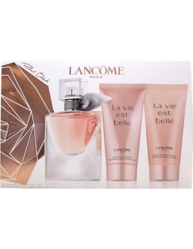 LANCOME La Vie Est Belle Christmas Gift Set - Perfume, Loción Corporal y Gel de Ducha