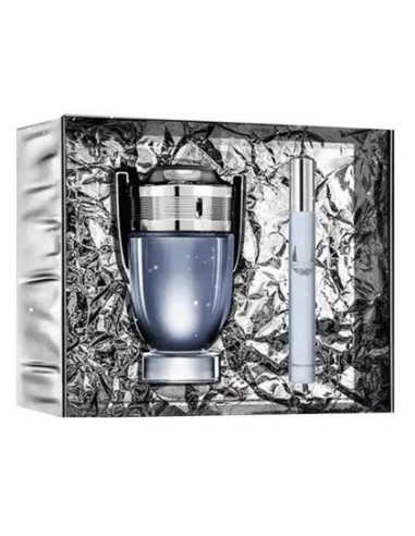 Set De Regalo Paco Rabanne Invictus 100ml + 10ml Eau De Toilette Para Hombre - Kiwiku