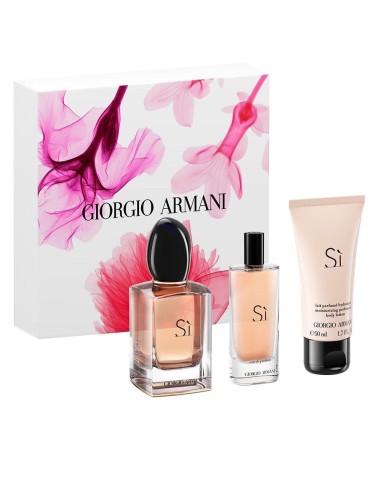 Set De Regalo Giorgio Armani Si - Perfume, Loción Corporal Y Tamaño De Viaje