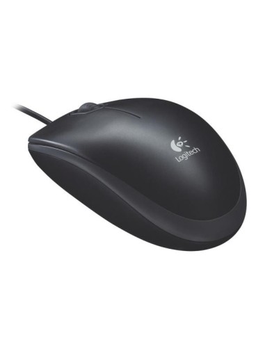 Logitech b100 - ratón óptico, negro