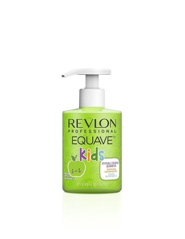 Revlon Professional - Equave Kids Champú Acondicionador para Niños 300ml Aroma de Manzana Verde sin Sulfatos