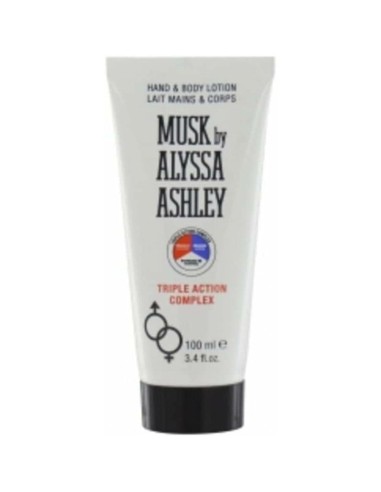 ALYSSA ASHLEY Musk Triple Action Complex Loción Corporal 100 ml - Hidratación y Aroma a Almizcle