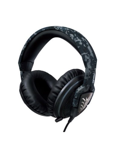 ASUS Echelon - Auricular gaming con diseño camuflaje, altavoces de neodimio de 5 0mm, conector de 3.5 mm y micrófono, negro y g