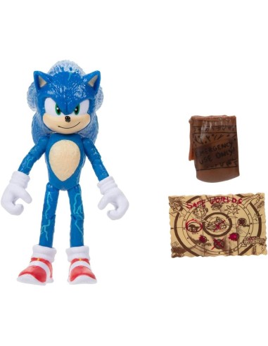 Comprar Figura de Sonic The Hedgehog 2 con Mapa - 10 cm en Kiwiku