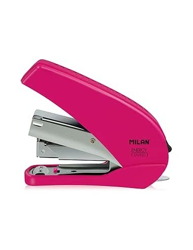 MILAN Grapadora Compacta Energy Saving Blister Rosa