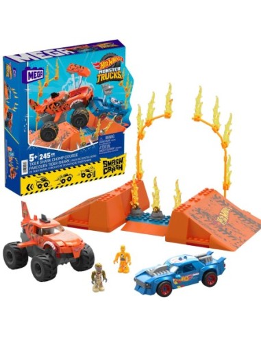 mattel_mega_hot_wheels_smash_&_crash_tiger_shark_chomp_course_-_kit_de_construcción_245_piezas_0194735102747_oferta