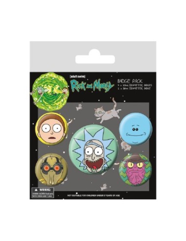 pyramid_international_set_de_chapas_rick_&_morty_caras_5050293806150_oferta