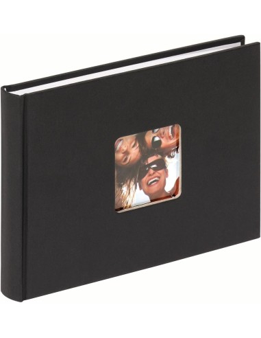 WALTHER Fun Black Álbum de Fotos 22x16 cm 40 Páginas Bookbound FA207B