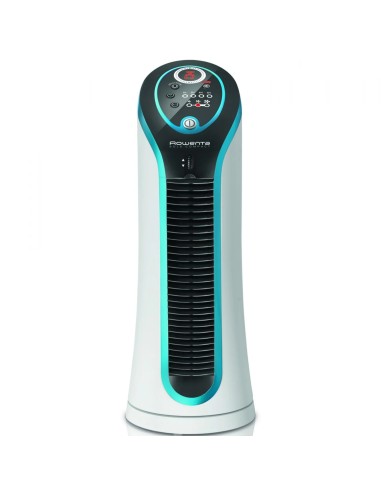 Ventilador Torre Rowenta VU6210 Eole Compacto 30 W 3 Velocidades Oscilación 180º Temporizador 8h Negro/Azul - Kiwiku