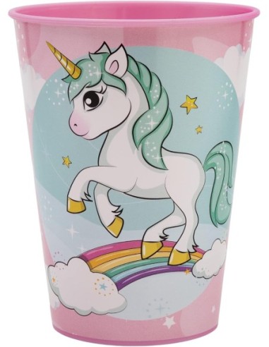 stor_unicornio_rainbow_vaso_de_plástico_resistente_260_ml_para_niños_8412497095995_oferta