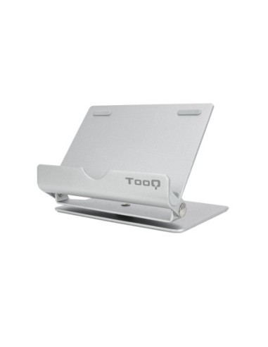 tooq_soporte_de_sobremesa_para_teléfono_o_tablet_ph0002-s_plateado_con_inclinación_90º_y_giro_360º_8433281009585_oferta