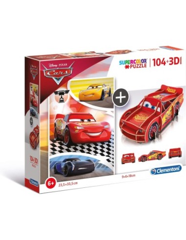 clementoni_-_puzzle_infantil_104_piezas_y_modelo_en_3d_de_cars