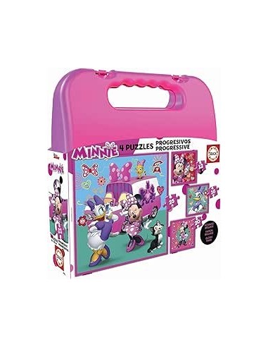 Compra EDUCA BORRAS Puzzle Progresivo Minnie  The Happy Helpers Disney Maleta en Kiwiku