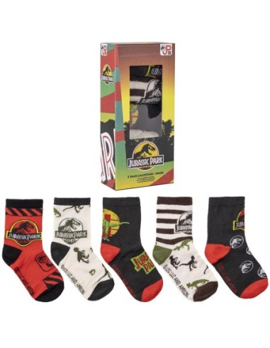 cerda_pack_calcetines_jurassic_park_5_piezas_talla_27/30_infantil_8445484322538_oferta