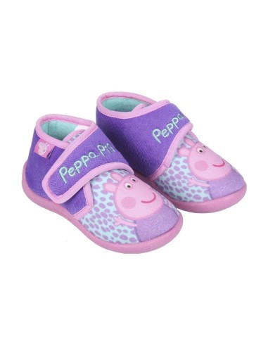 Zapatillas De Estar Por Casa CERDA 3D Peppa Pig Rosa Morado Talla 21 Infantil