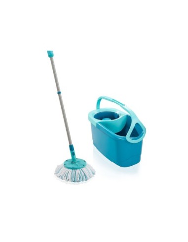 leifheit_set_clean_twist_mop_ergo_con_cubo_de_fregar_azul_turquesa_con_sistema_de_centrifugado_4006501521019_oferta