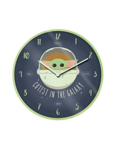 pyramid_international_reloj_de_pared_mandalorian_cutest_in_the_galaxy_diseño_infantil_40_cm_5050293854540_oferta