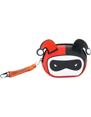 karactermania_monedero_harley_quinn_chibi_pill_rojo_con_cremallera_y_gancho_8445118028416_oferta