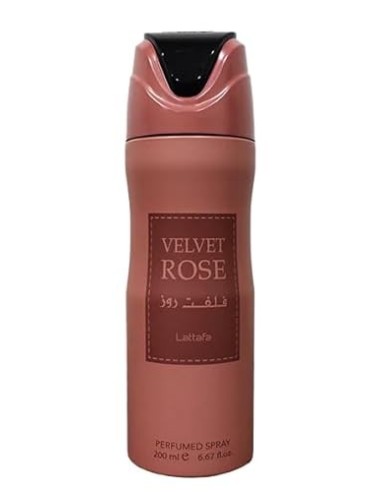 Lattafa Velvet Rose Women Perfumed Deodorant Spray 200 Ml - Kiwiku