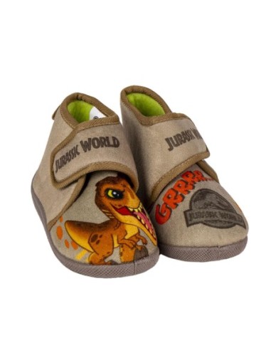 cerda_zapatillas_de_estar_por_casa_media_bota_jurassic_park_marrón_talla_24_infantil_8445484316773_oferta