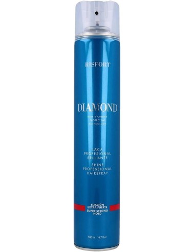 RISFORT Diamond Laca Spray Extra Fuerte 500 Ml - Fijación Profesional