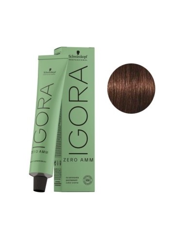 SCHWARZKOPF Igora Zero Ammonia Medium Ash Brown Nº 4-13 60 Ml - Tinte Permanente Sin Amoníaco