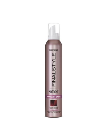 MONTIBELLO Espuma Finalstyle Mahogany Caoba 320 Ml - Fijación Flexible y Protección Térmica